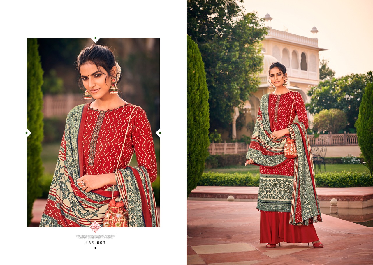 belliza designer studio aura pashmina exclusive print salwar suit catalog