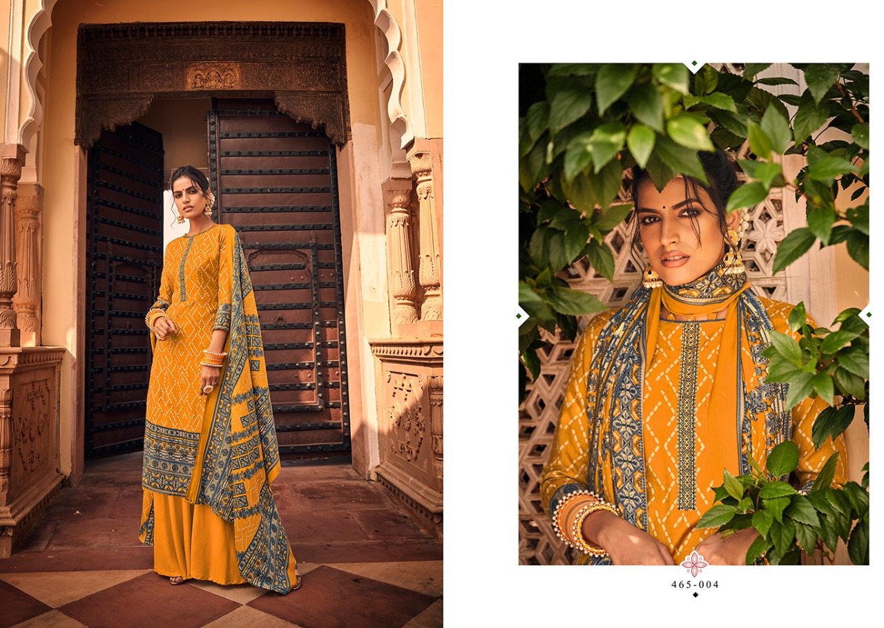 belliza designer studio aura pashmina exclusive print salwar suit catalog