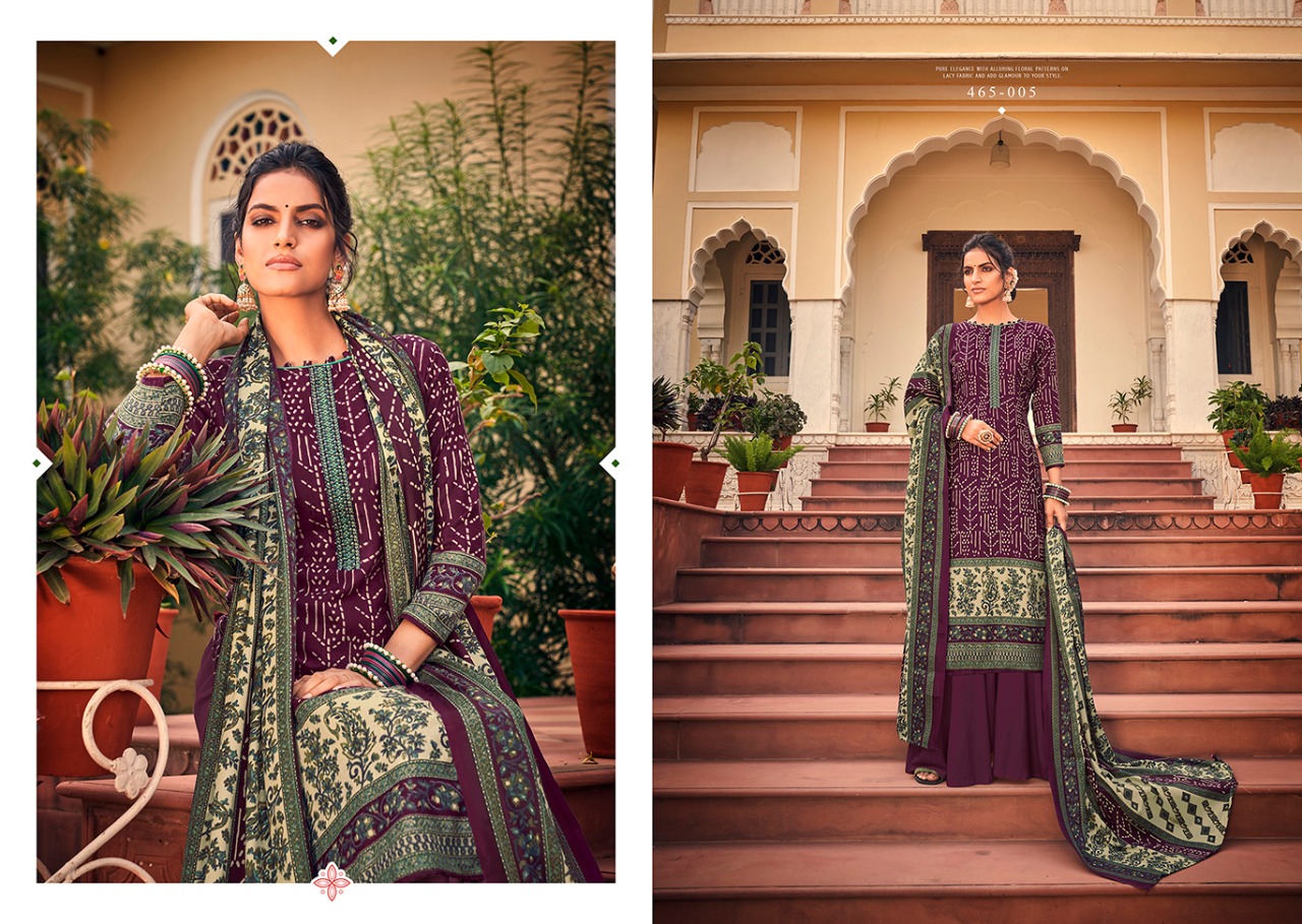 belliza designer studio aura pashmina exclusive print salwar suit catalog