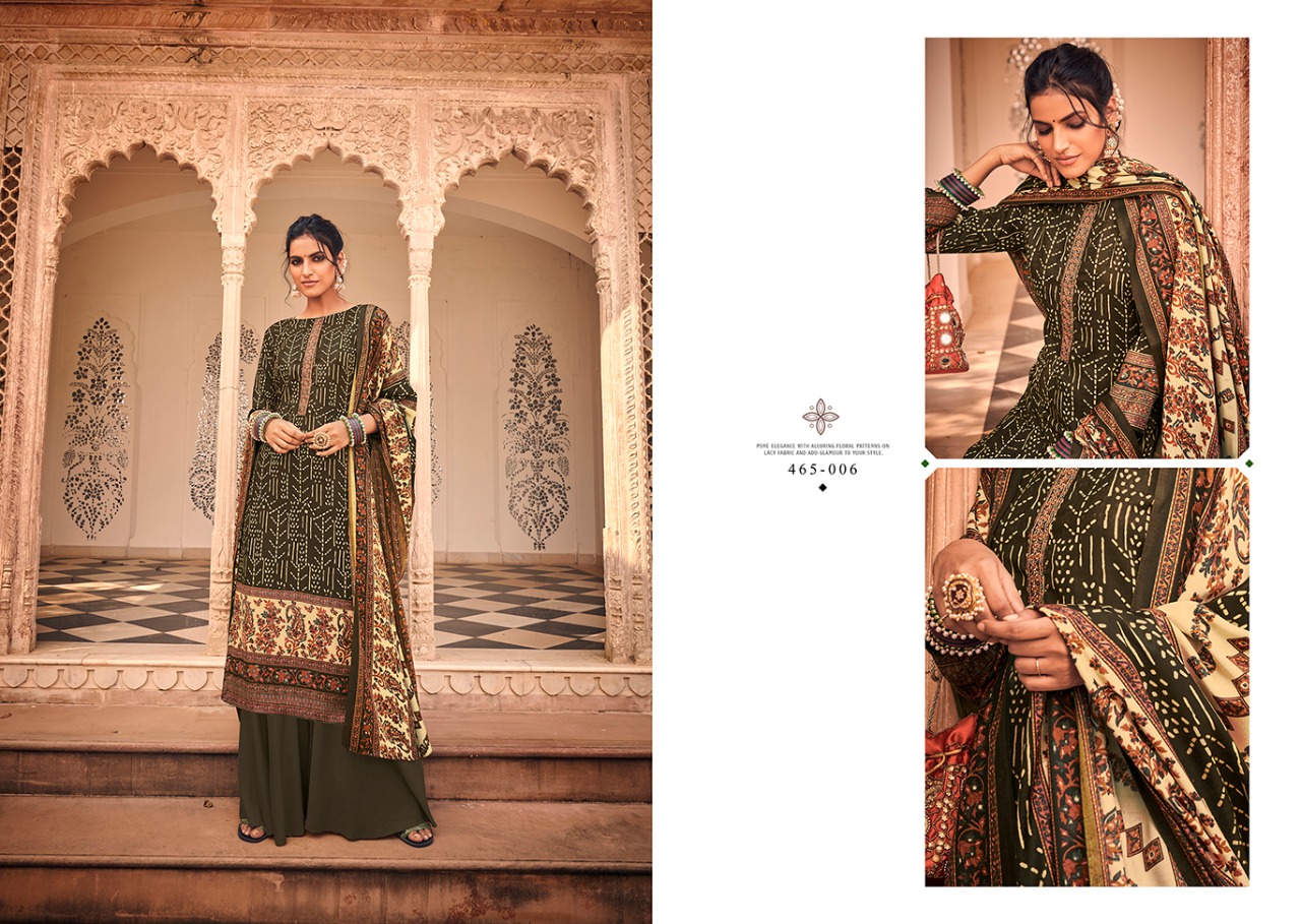 belliza designer studio aura pashmina exclusive print salwar suit catalog