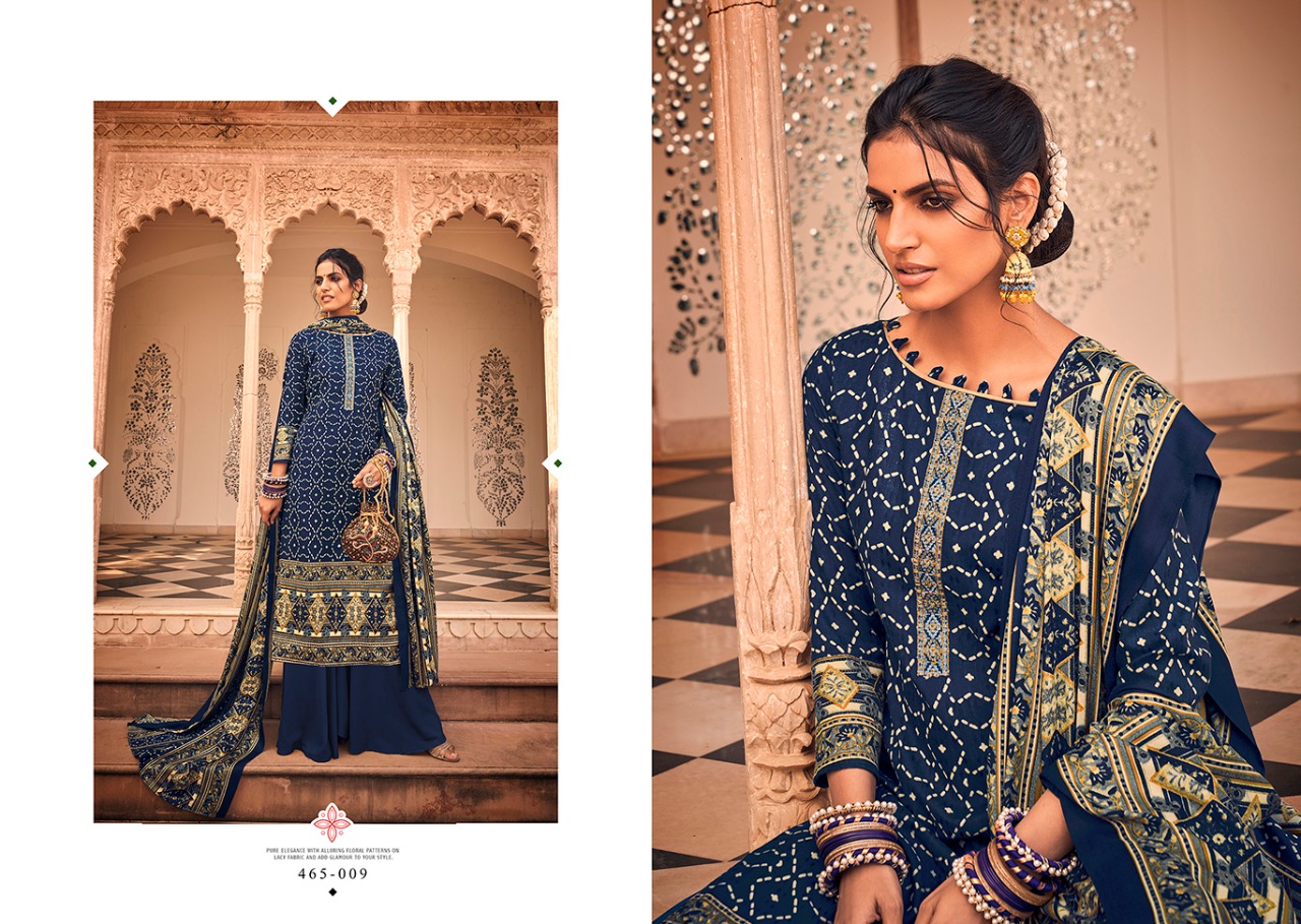 belliza designer studio aura pashmina exclusive print salwar suit catalog