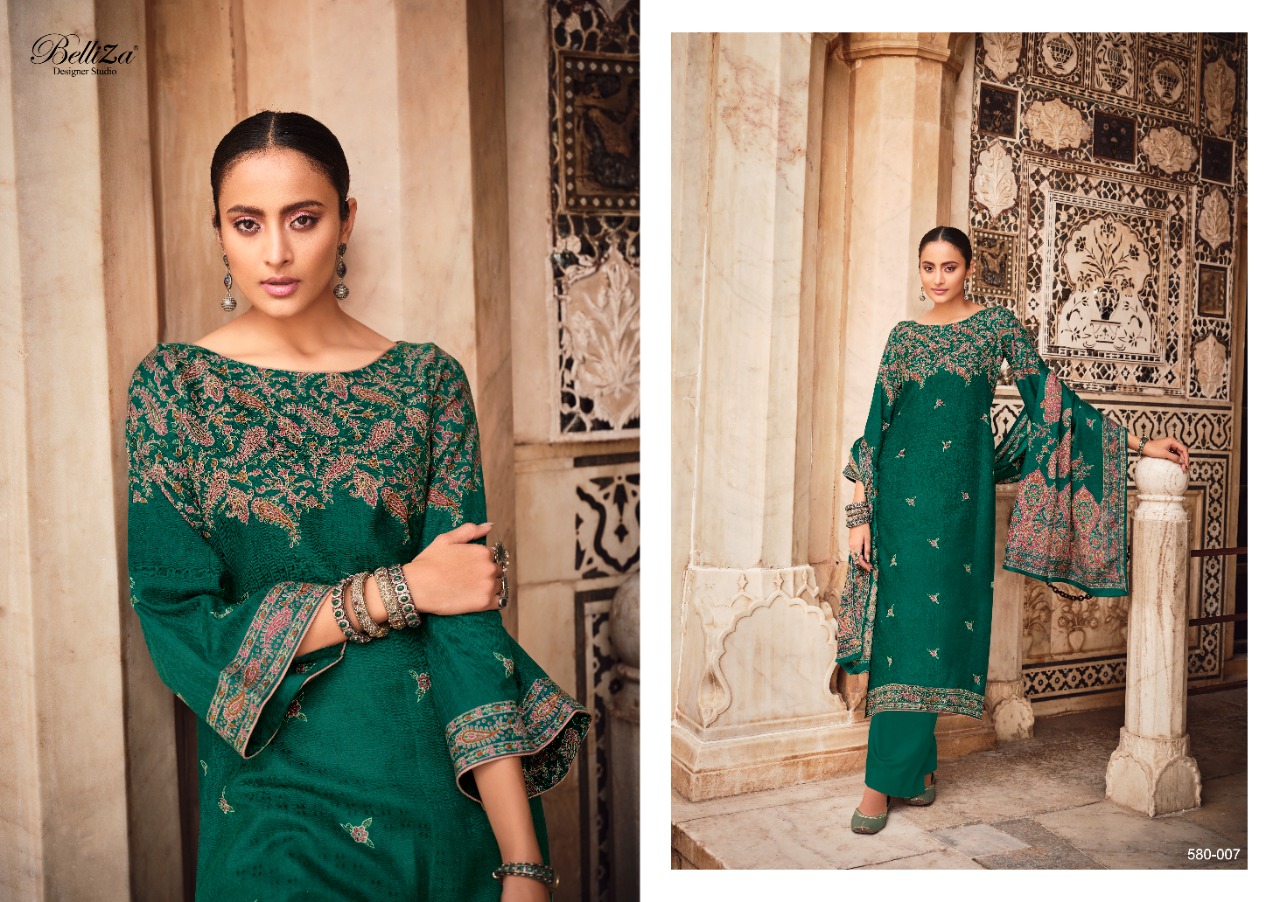 belliza designer studio kashmiriyat pashmina regal look salwar suit catalog