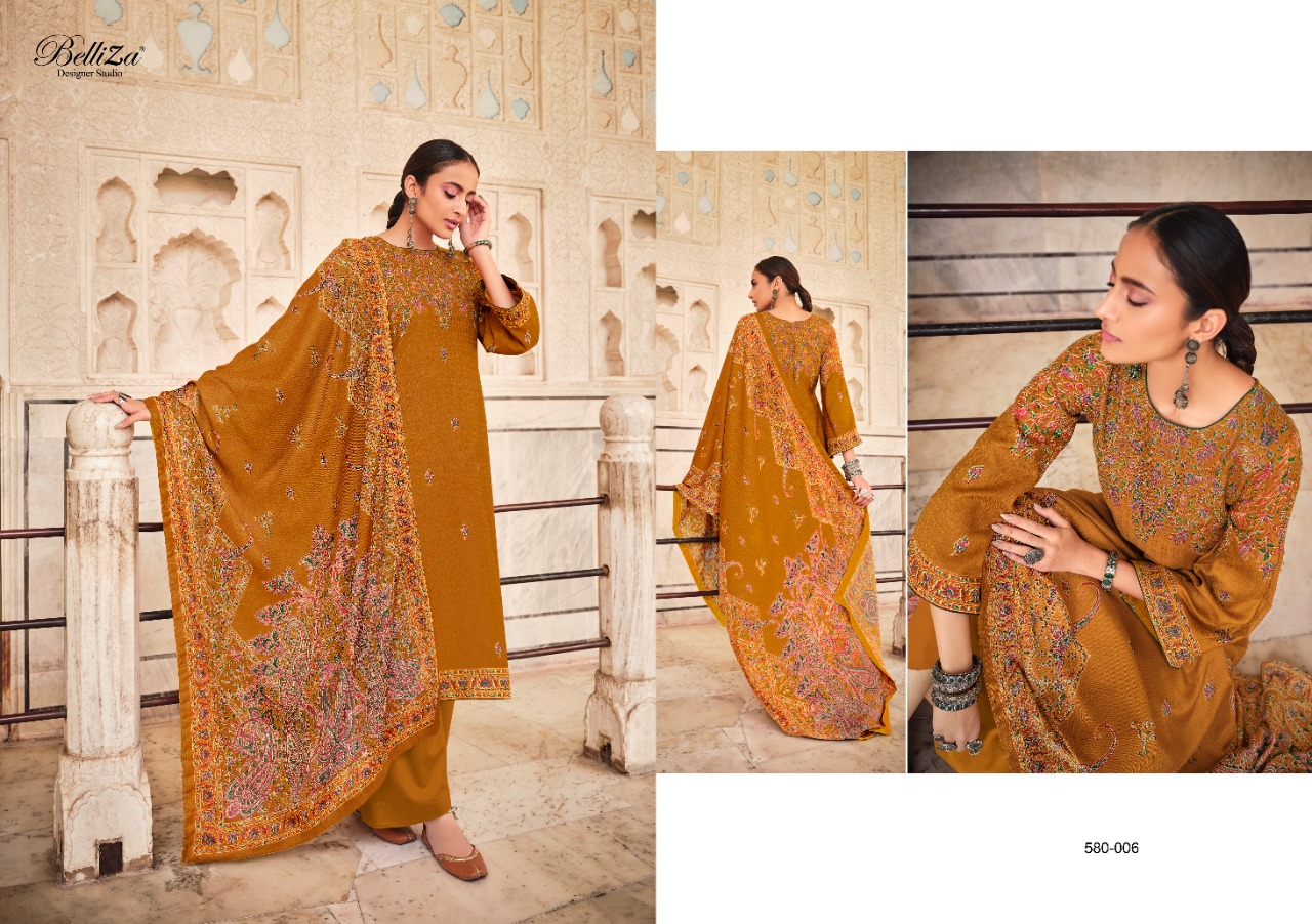 belliza designer studio kashmiriyat pashmina regal look salwar suit catalog