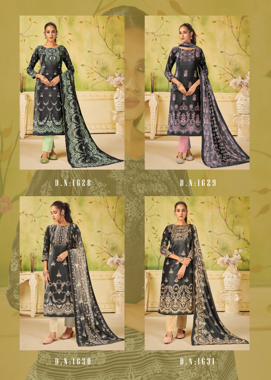 bipson black beauty pashmina exclusive print salwar suit catalog