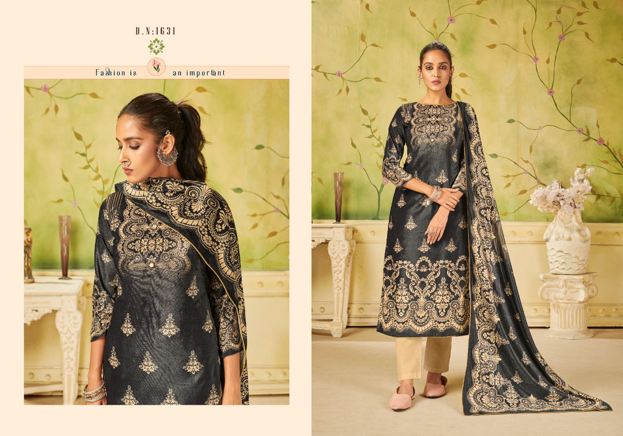 bipson black beauty pashmina exclusive print salwar suit catalog