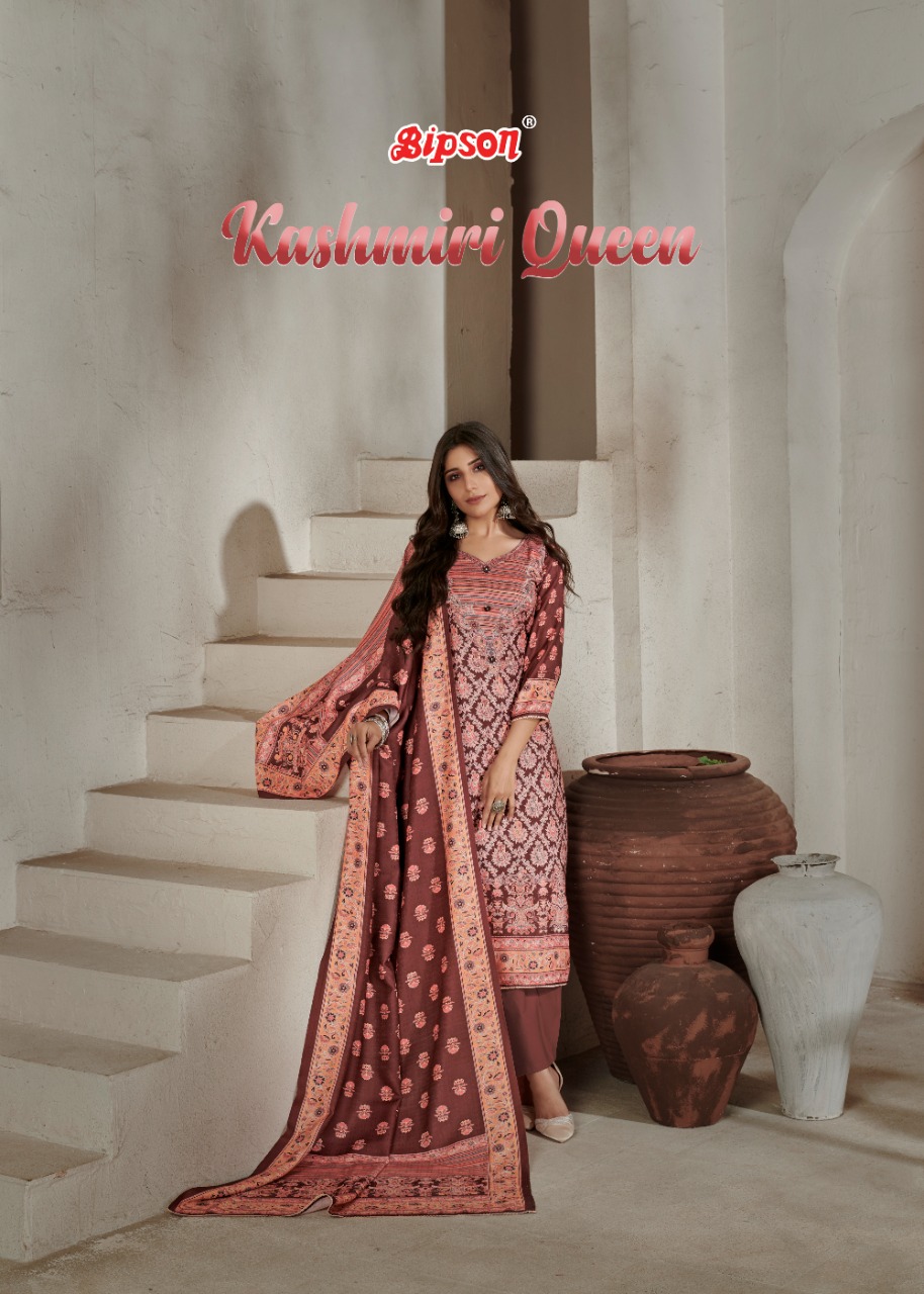 bipson kashmiri queen 1701 1704 Wolleen Pashmina astonising look salwar suit catalog