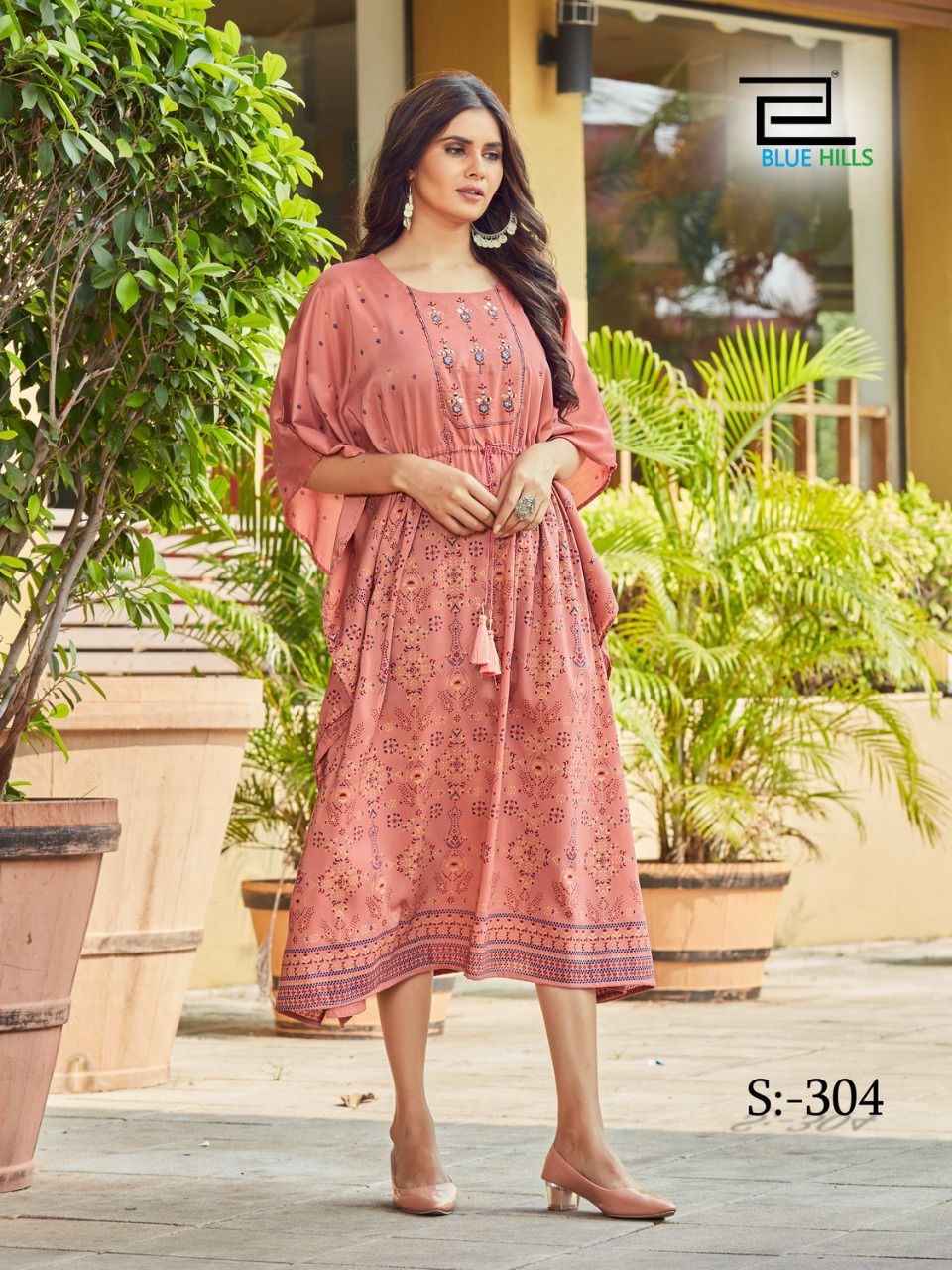 blue hills stare vol 3 silk kaftan elegant kurti catalog