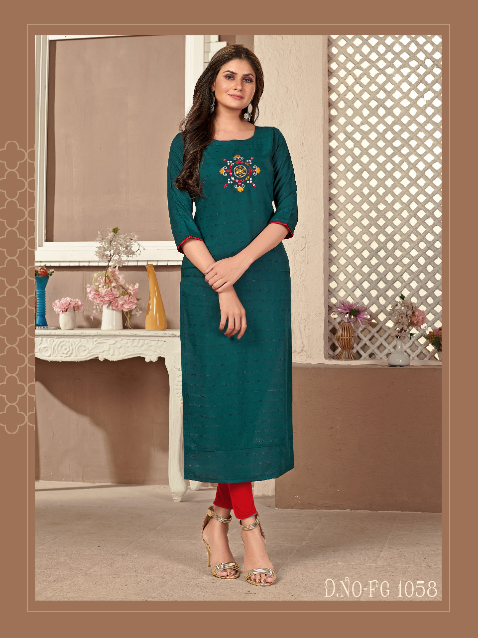 fashion galleria kalindi vol 1 viscose trendy modern look kurti catalog