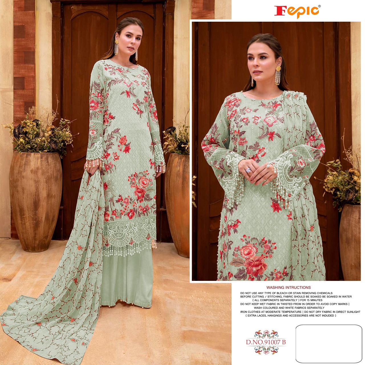 FEPIC Rosemeen 91007 B Salwar Kameez Georgette Singles