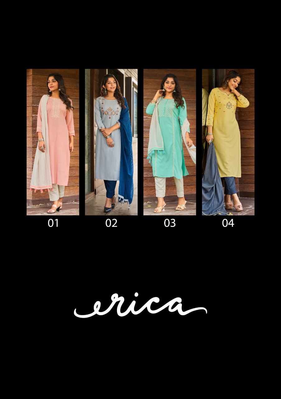 global local erica rayon gorgeous look top bottom and dupatta catalog