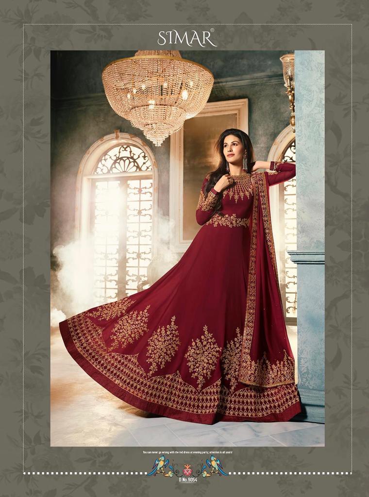 glossy amyra georgette gorgeous look salwar suit catalog