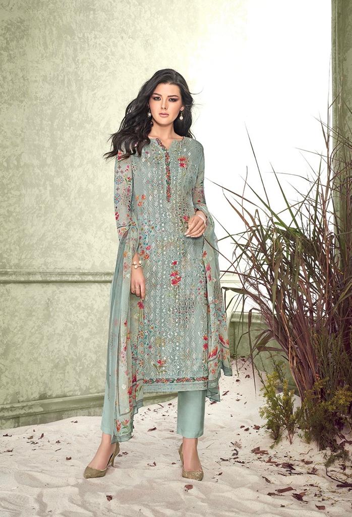 glossy crescent viscose gorgeous look salwar suit catalog