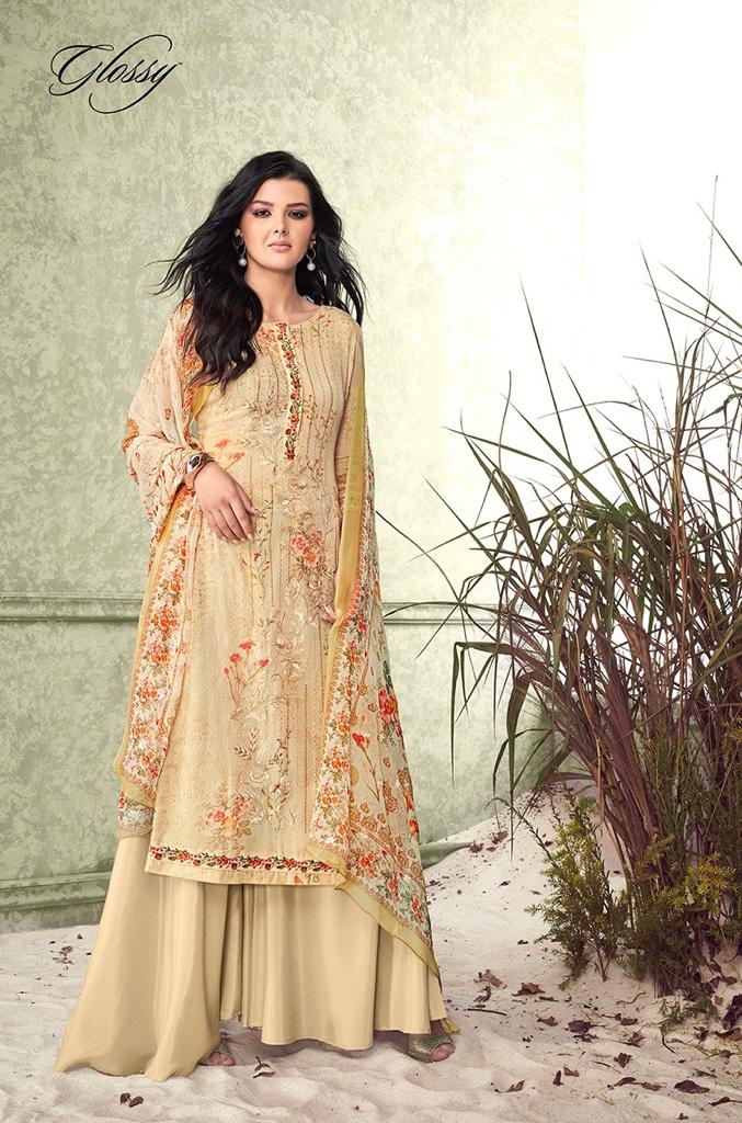 glossy crescent viscose gorgeous look salwar suit catalog