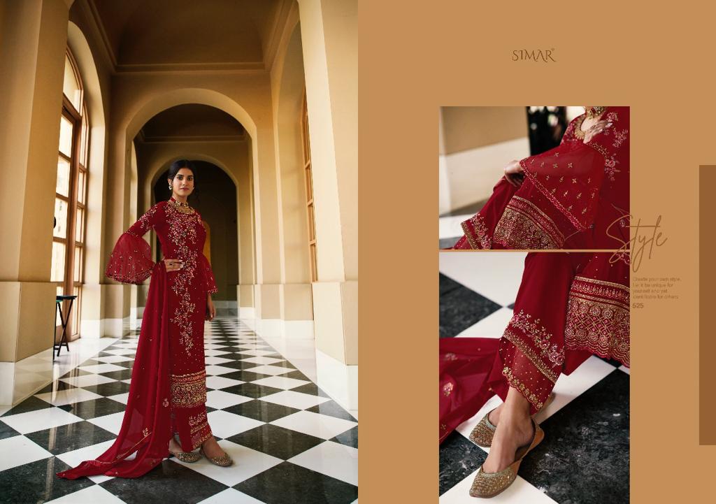 glossy zaina georgette  gorgeous look salwar suit catalog