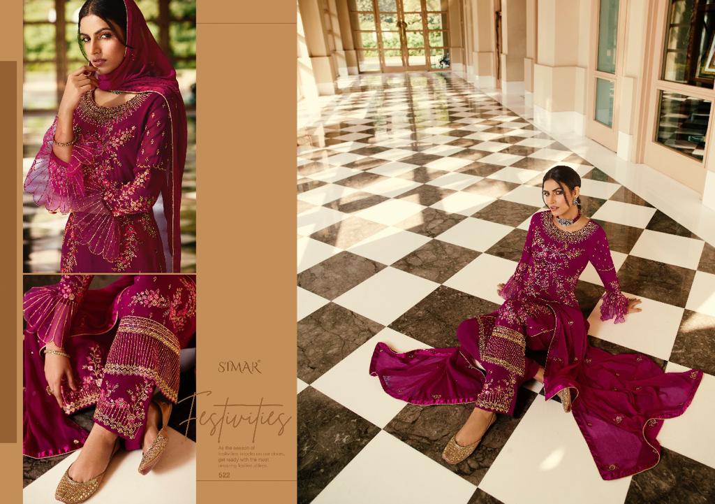 glossy zaina georgette  gorgeous look salwar suit catalog