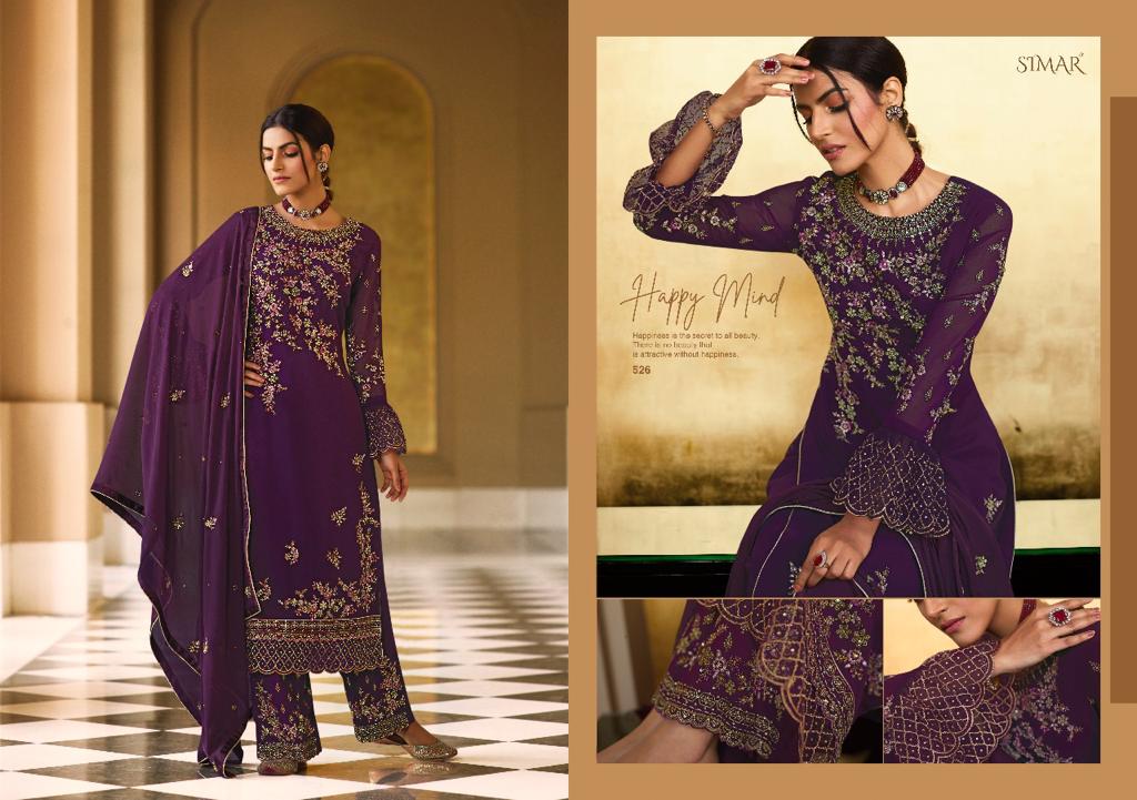 glossy zaina georgette  gorgeous look salwar suit catalog