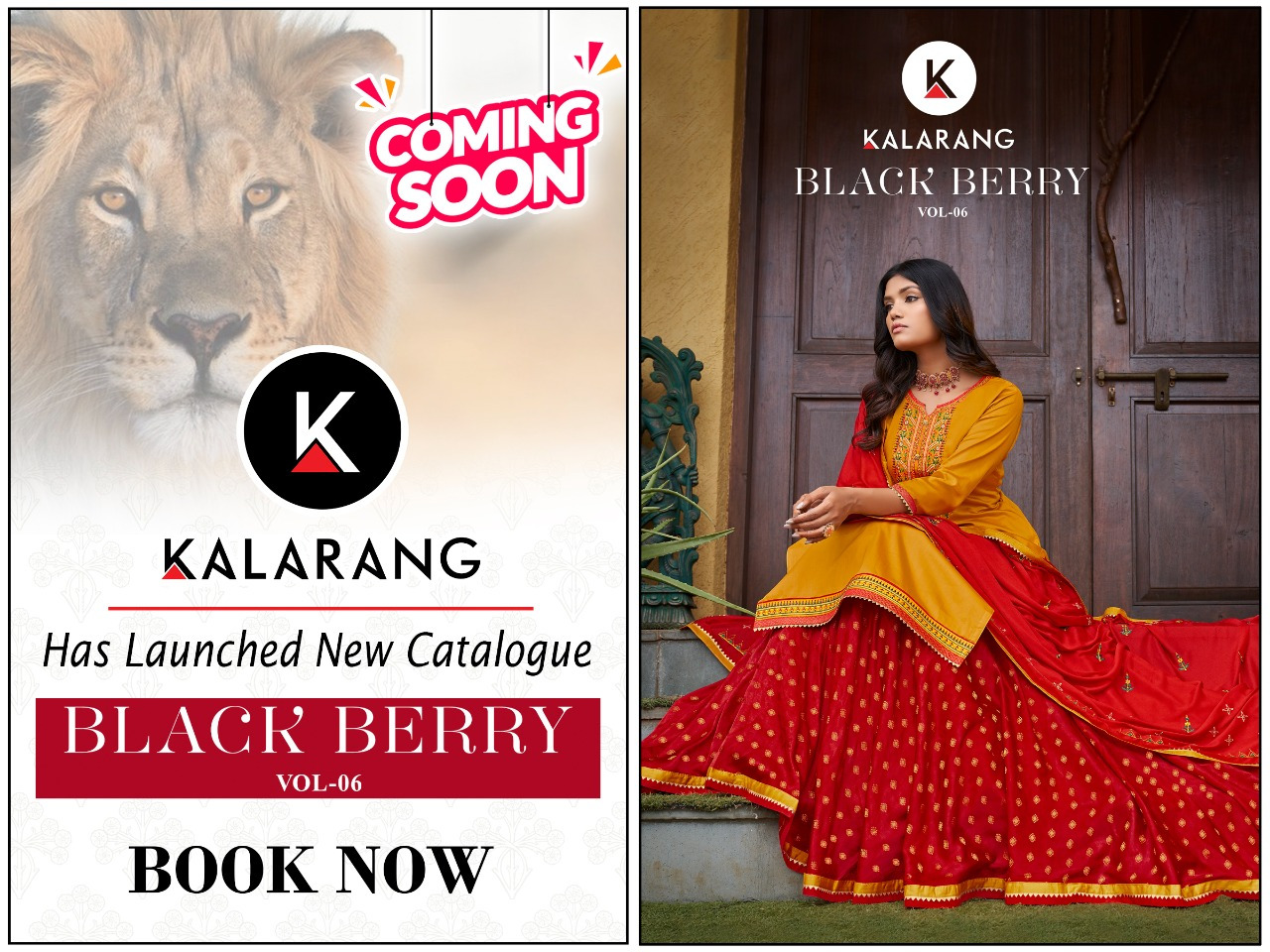 kalarang black berry vol 6 cotton elegant salwar suit catalog