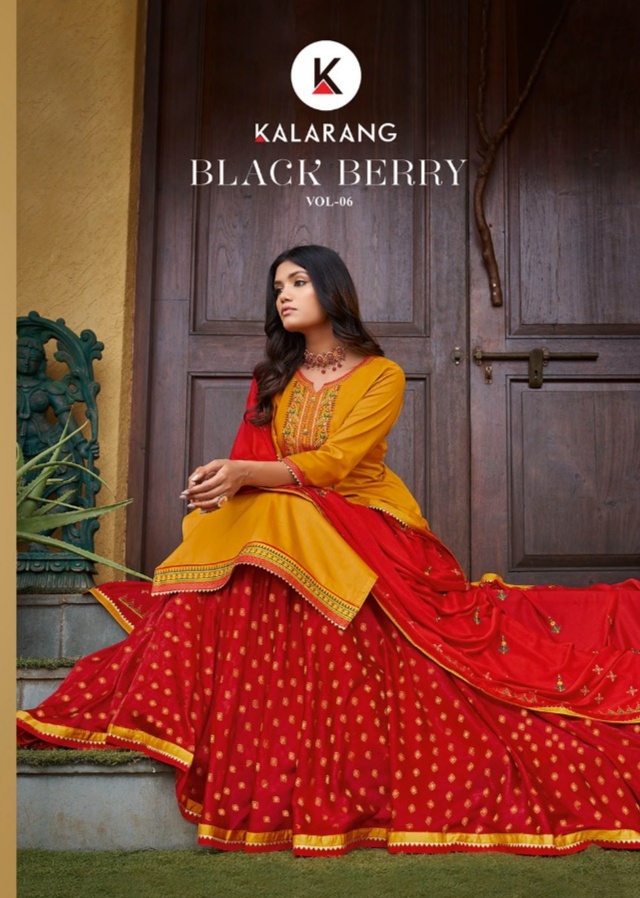 kalarang black berry vol 6 cotton elegant salwar suit catalog