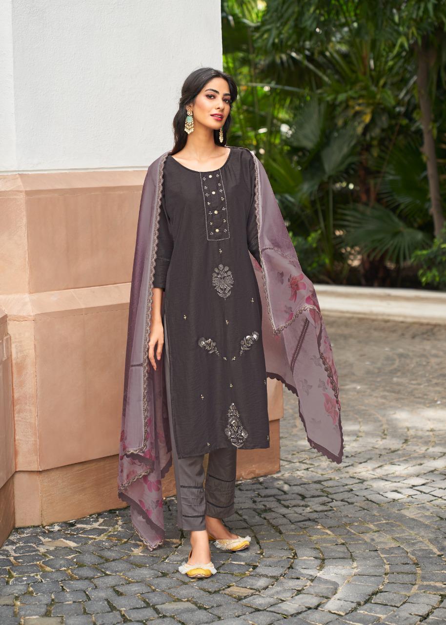 kalki fashion ruaab Viscose innovative look kurti pant with dupatta