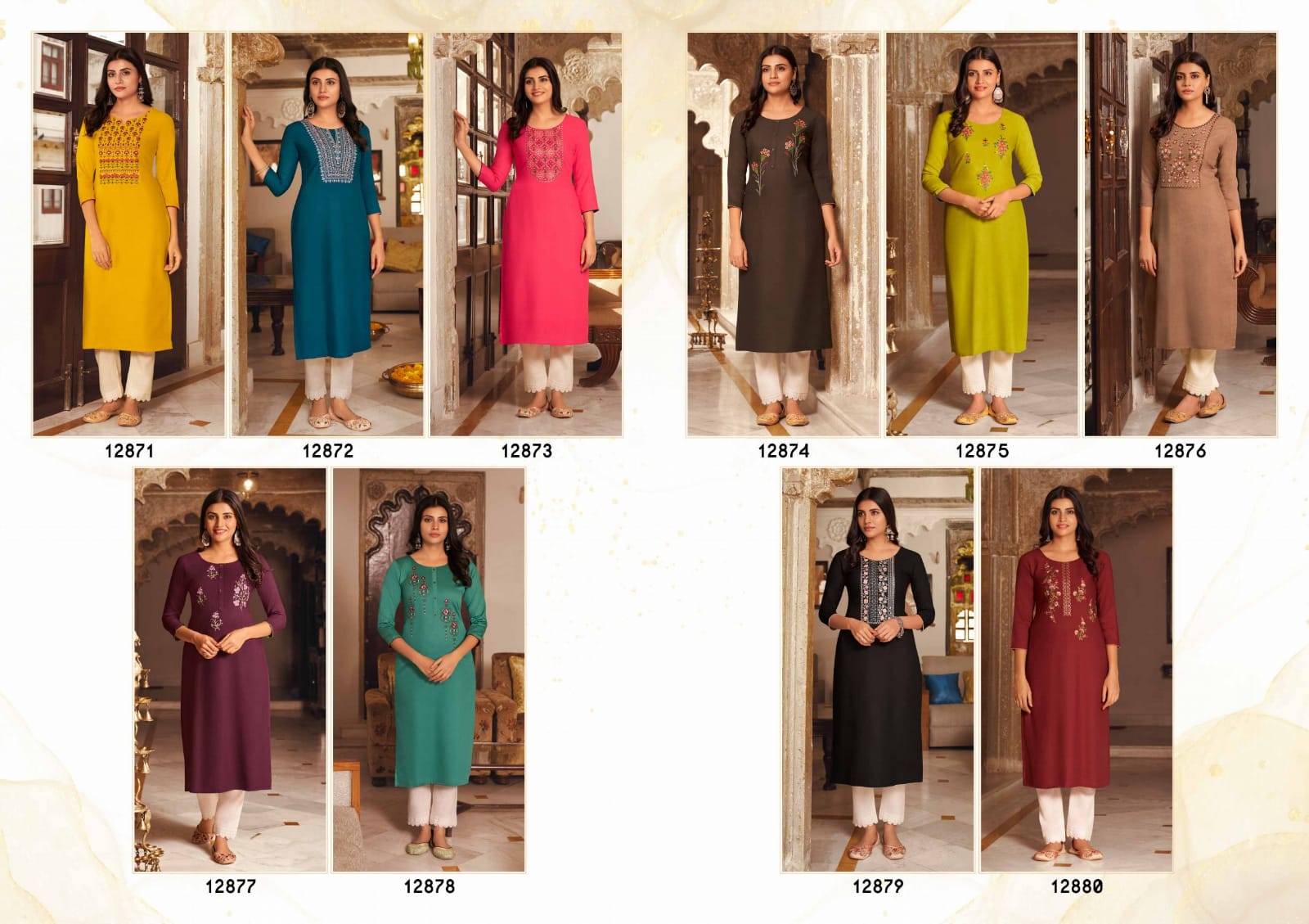 kalroop kajree lily vol 21 rayon astonishing kurti catalog