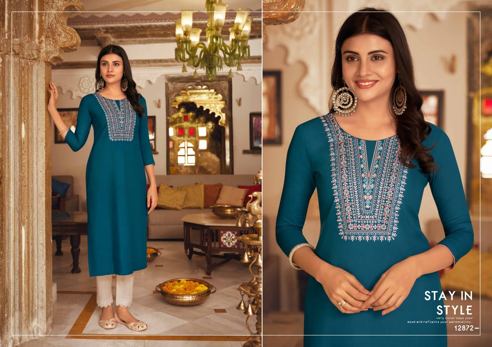 kalroop kajree lily vol 21 rayon astonishing kurti catalog