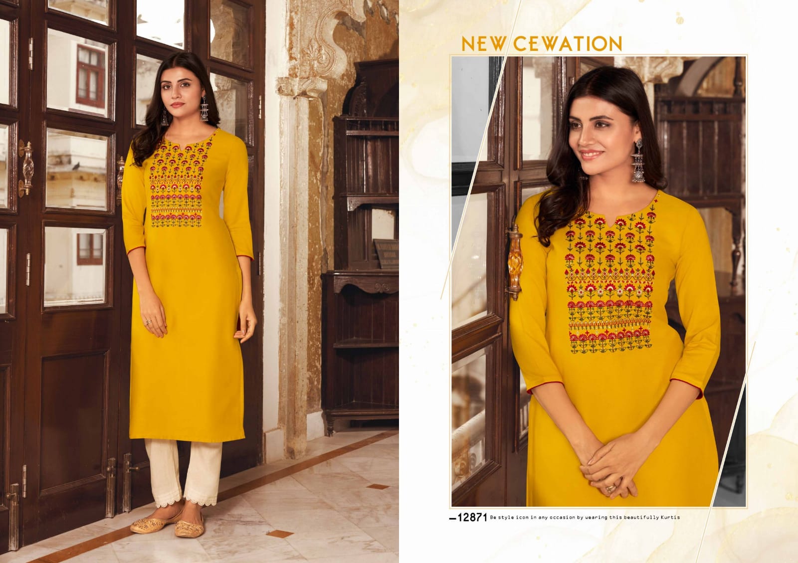 kalroop kajree lily vol 21 rayon astonishing kurti catalog