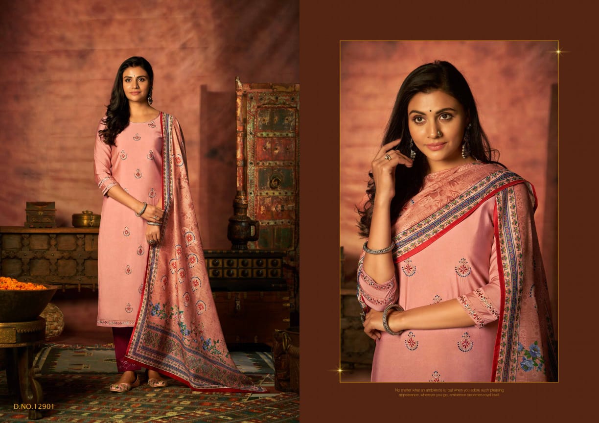 kivi kajree aneri silk elegant look top bottom with dupatta catalog