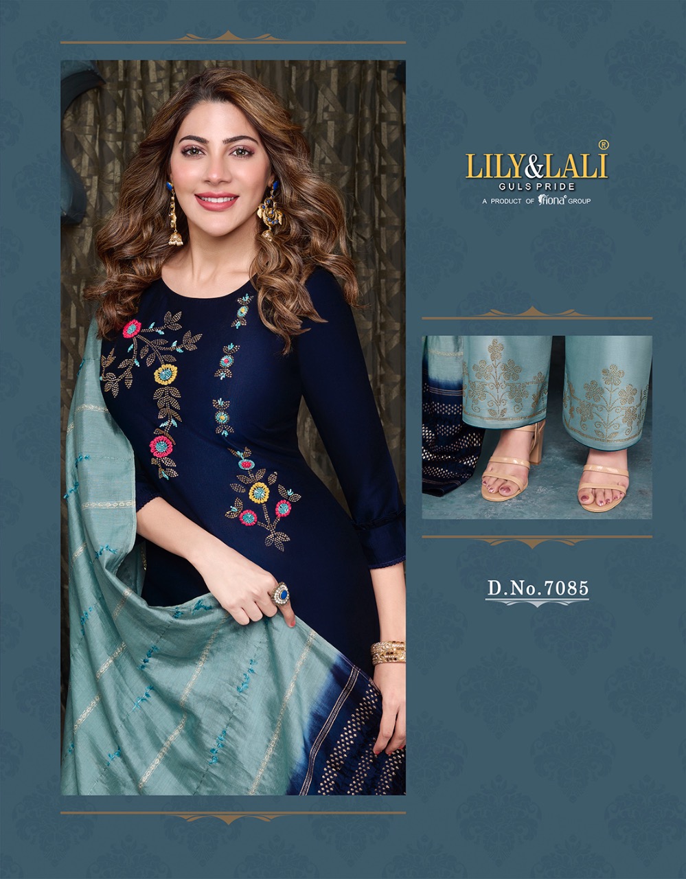 lily and lali muskan 2 silk classic trendy look top bottom with dupatta catalog