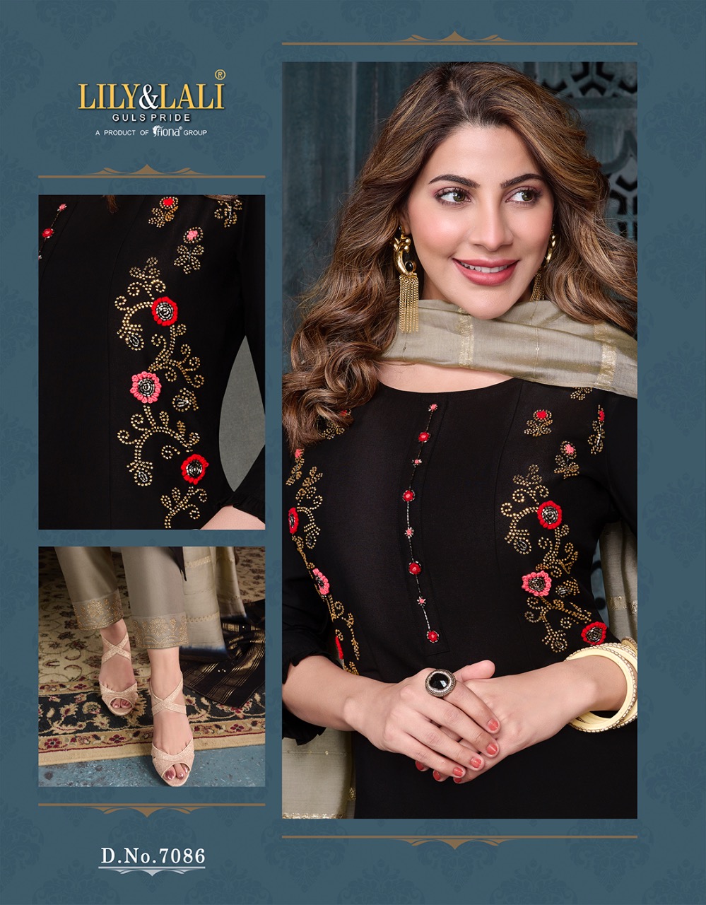 lily and lali muskan 2 silk classic trendy look top bottom with dupatta catalog