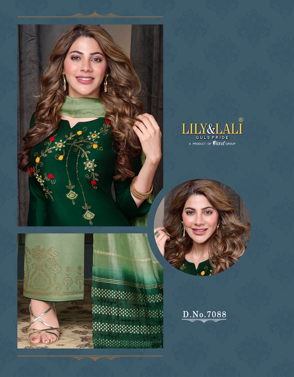 lily and lali muskan 2 silk classic trendy look top bottom with dupatta catalog