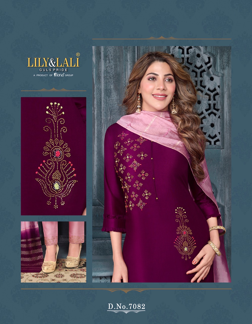 lily and lali muskan 2 silk classic trendy look top bottom with dupatta catalog