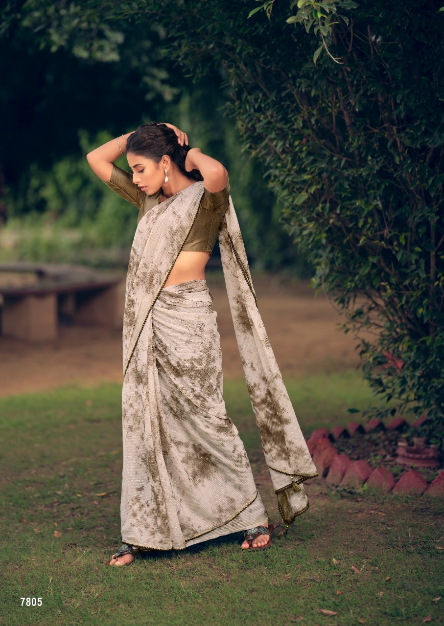 lt kashvi creation almora viscose beautiful print saree catalog