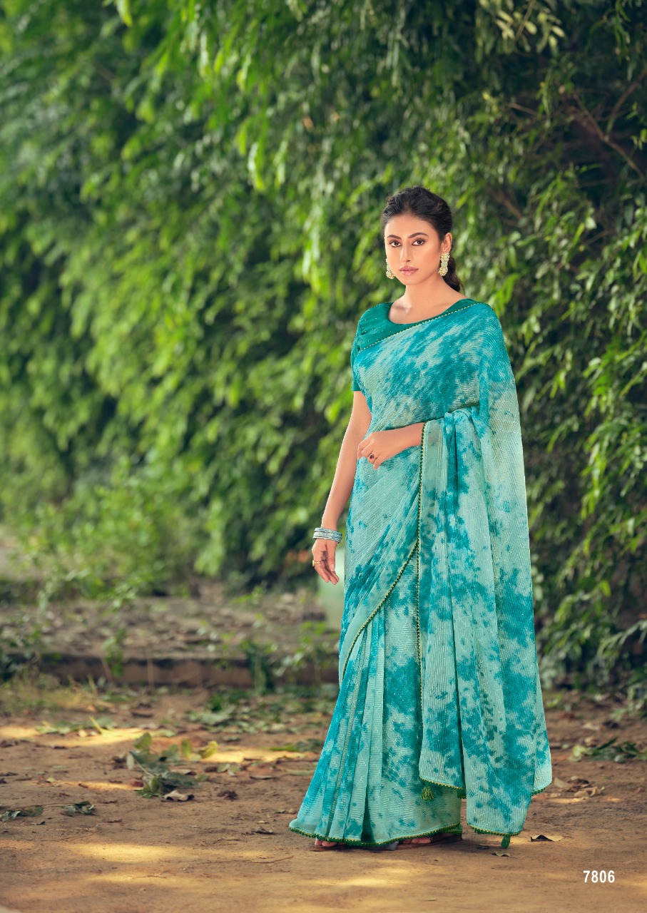 lt kashvi creation almora viscose beautiful print saree catalog