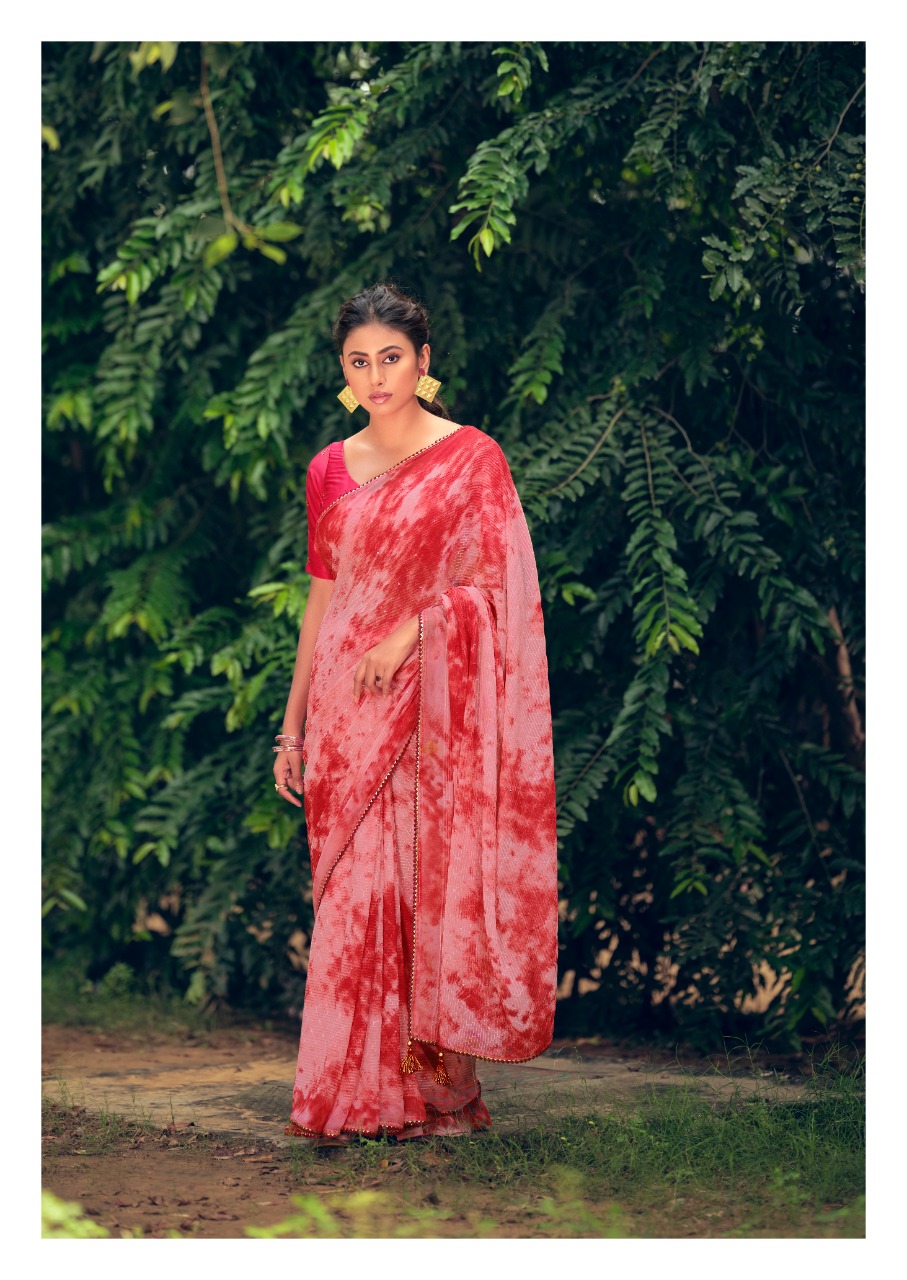 lt kashvi creation almora viscose beautiful print saree catalog