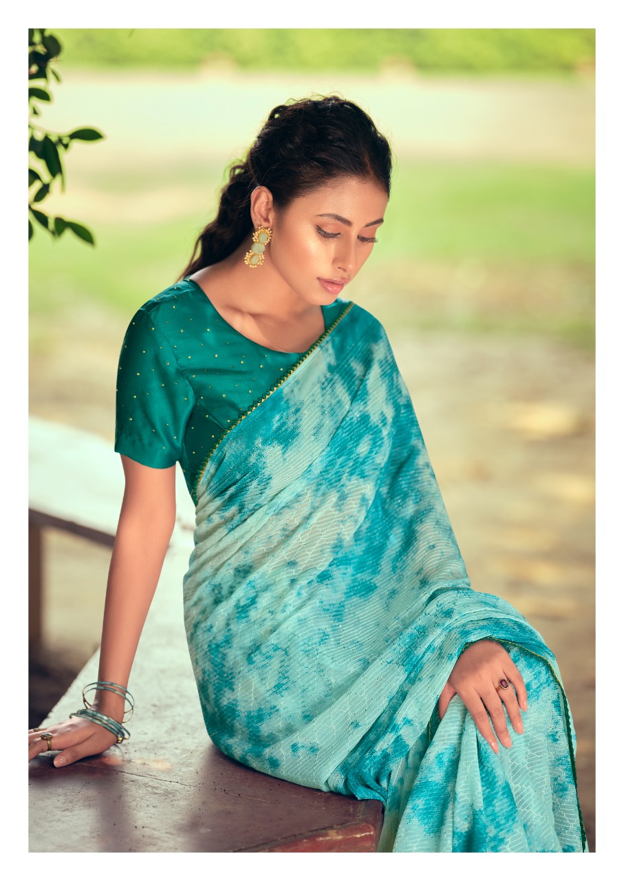 lt kashvi creation almora viscose beautiful print saree catalog