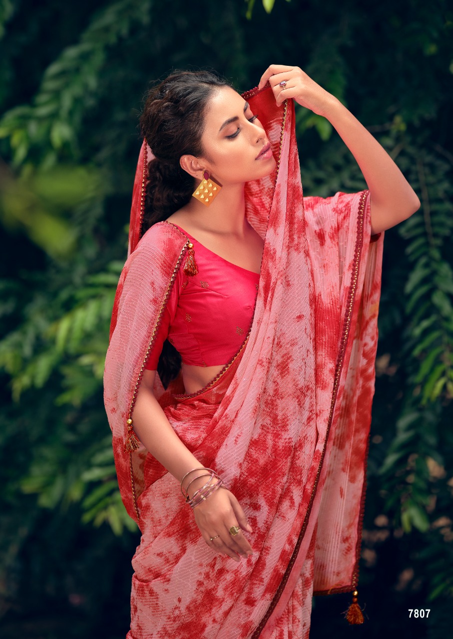 lt kashvi creation almora viscose beautiful print saree catalog