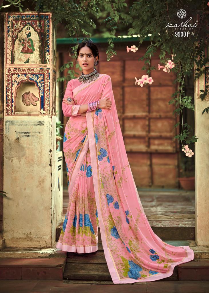 lt kashvi creation phulwari weightless beautifull print saree catalog