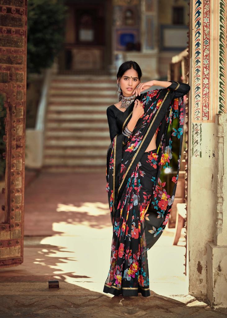 lt kashvi creation phulwari weightless beautifull print saree catalog