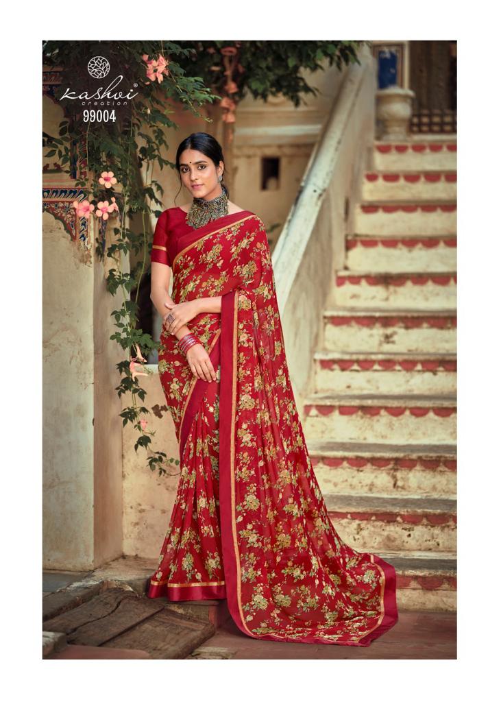 lt kashvi creation phulwari weightless beautifull print saree catalog