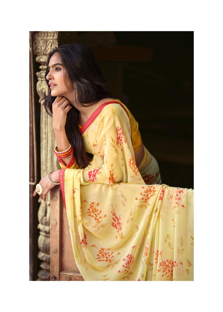 lt kashvi creation rykaa georgette astonishing print saree catalog