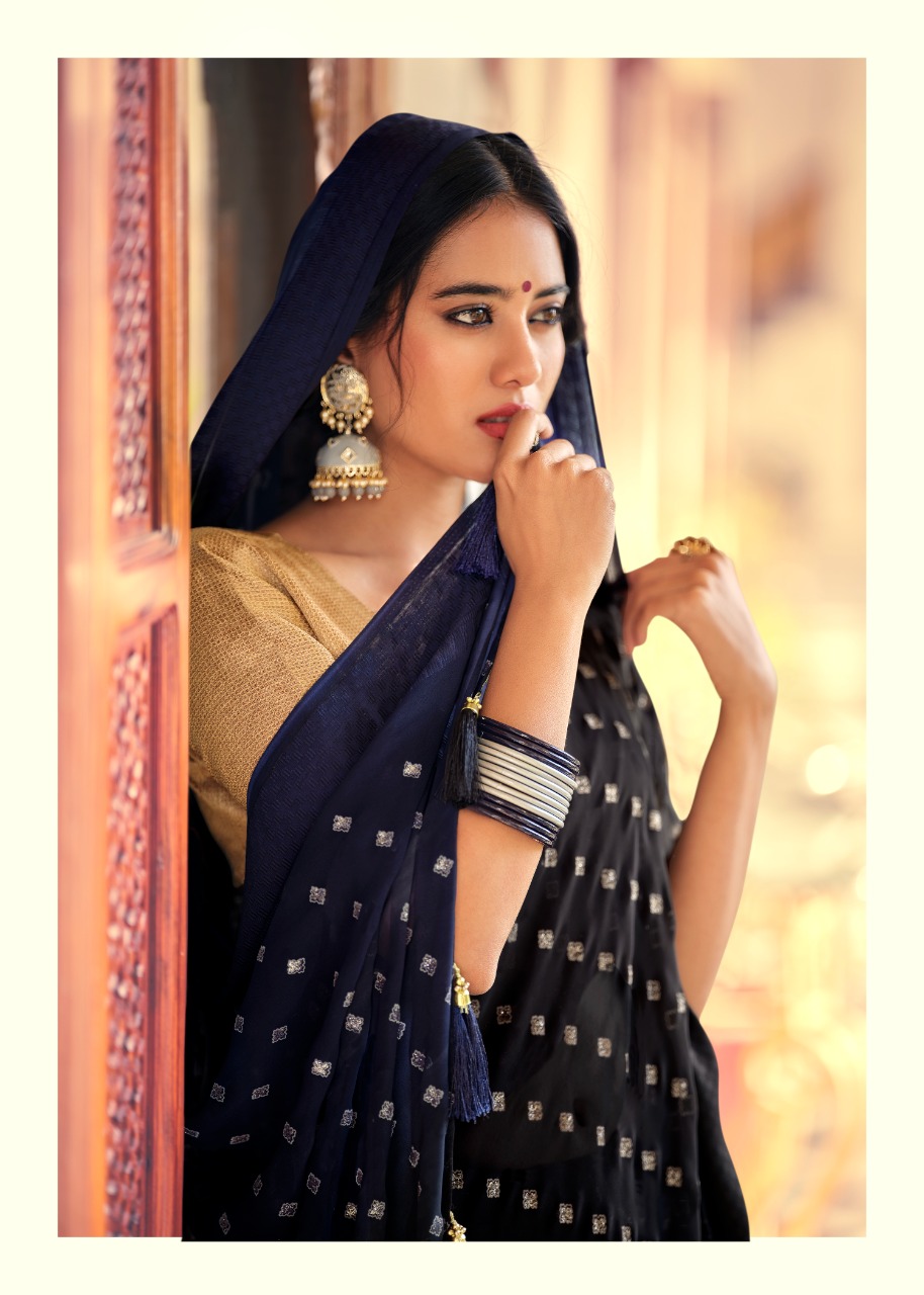 lt kashvi creation sakambari georgette astonishing print saree catalog