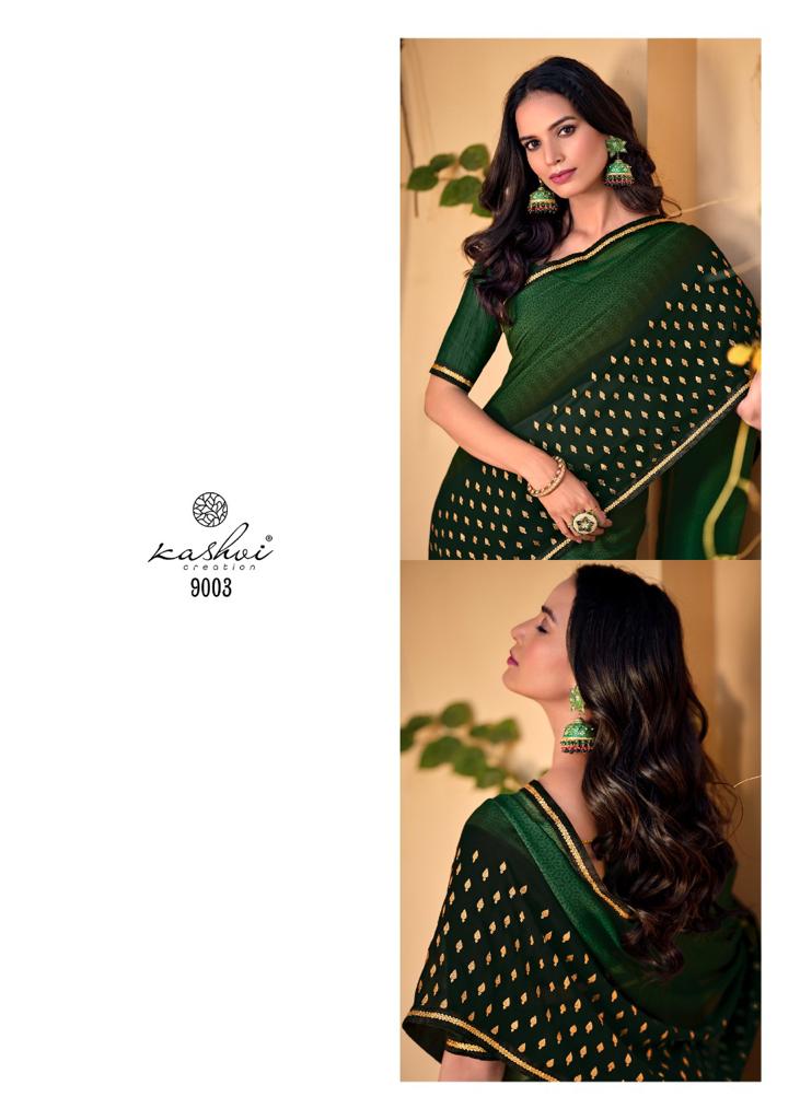 lt kashvi creation soundarya georgette astonishing print saree catalog