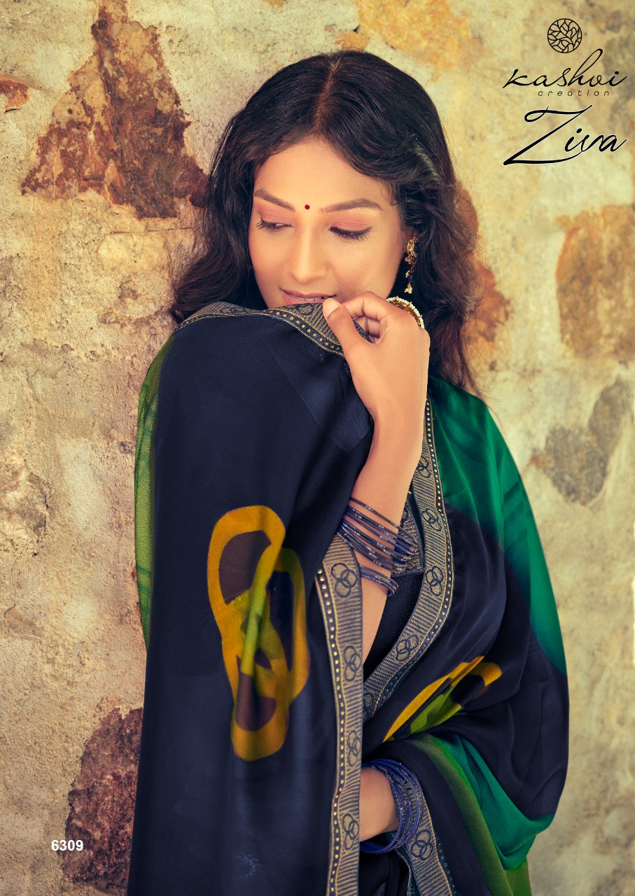 lt kashvi creation ziva black rangoli astonishing saree catalog