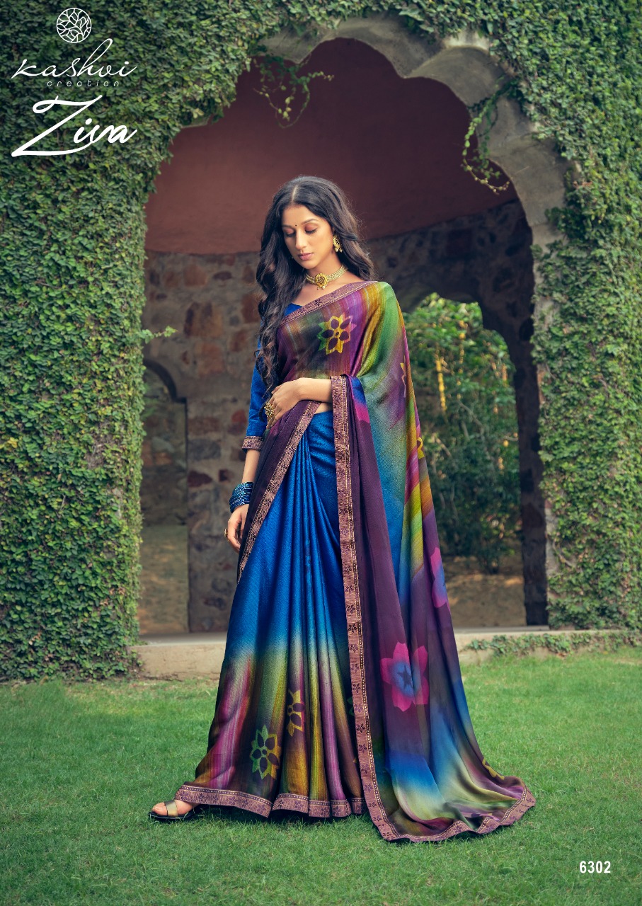 lt kashvi creation ziva black rangoli astonishing saree catalog