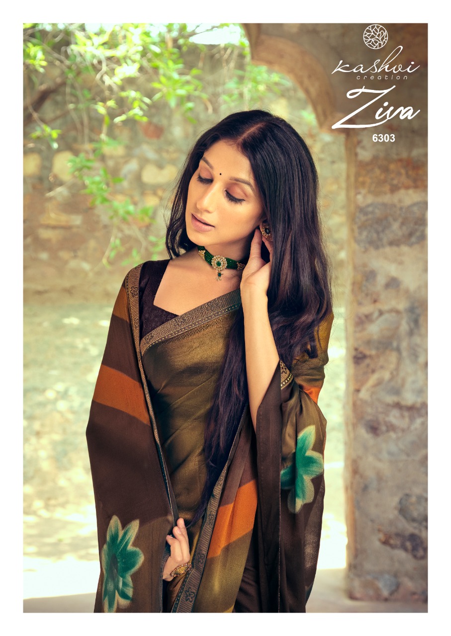 lt kashvi creation ziva black rangoli astonishing saree catalog