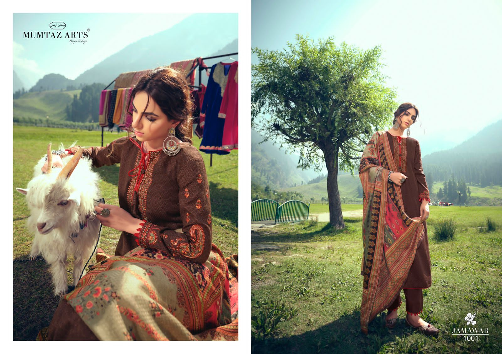 mumtaz art jamawar nx pashmina exclusive print salwar suit catalog