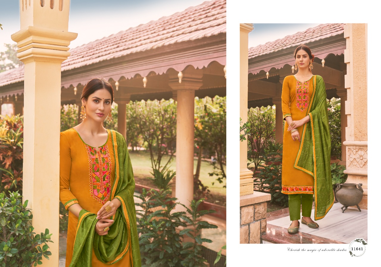 panch ratna antra silk elegant salwar suit catalog