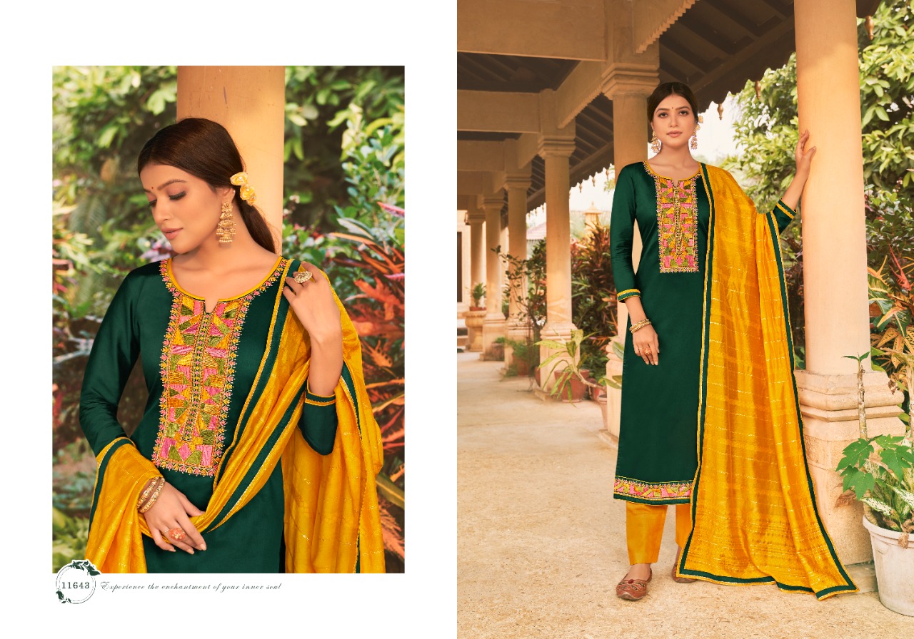 panch ratna antra silk elegant salwar suit catalog