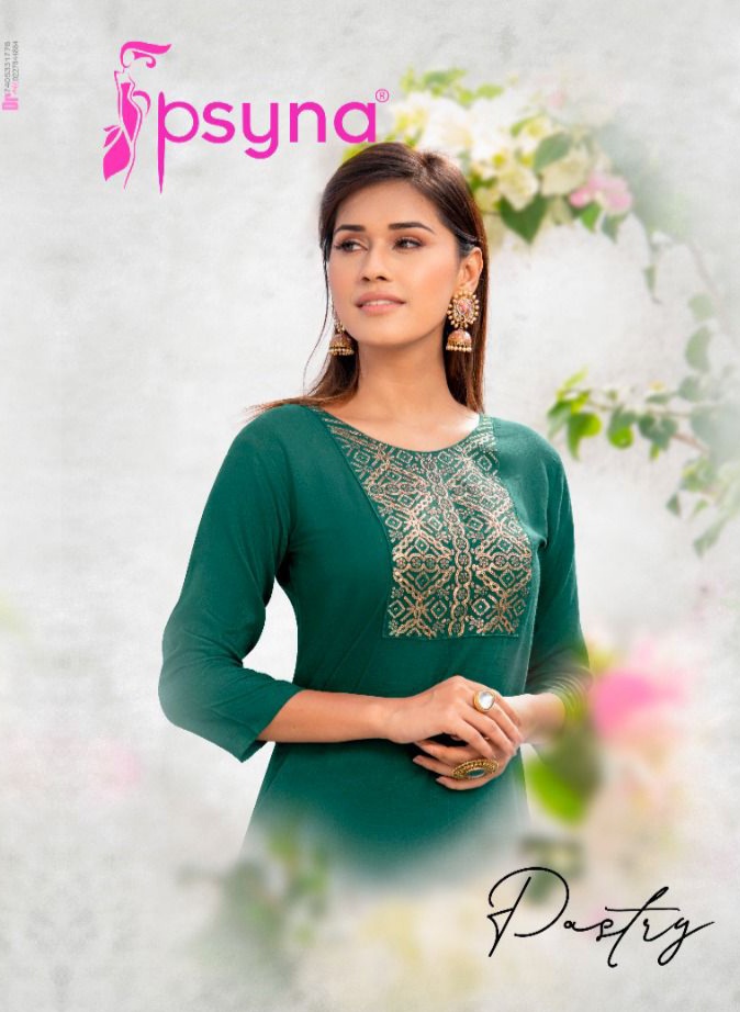 psyna pastry 2 rayon classic trendy look kurti catalog