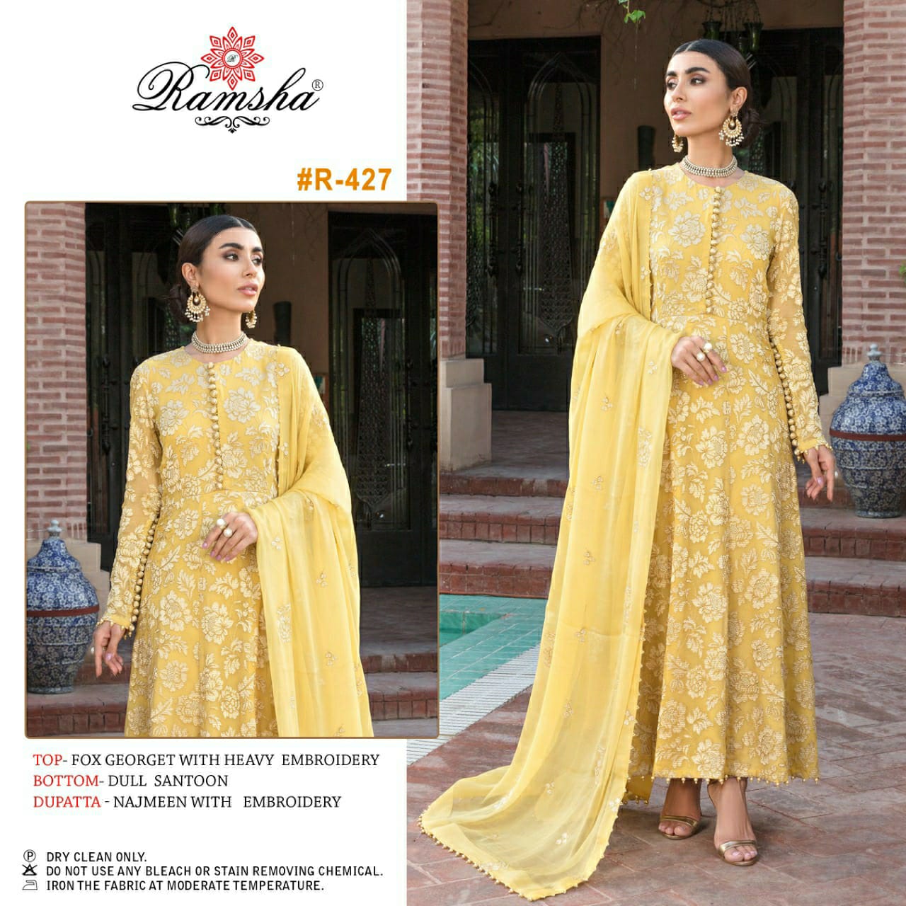 ramsha  r 427 georgette astonishing salwar suit catalog